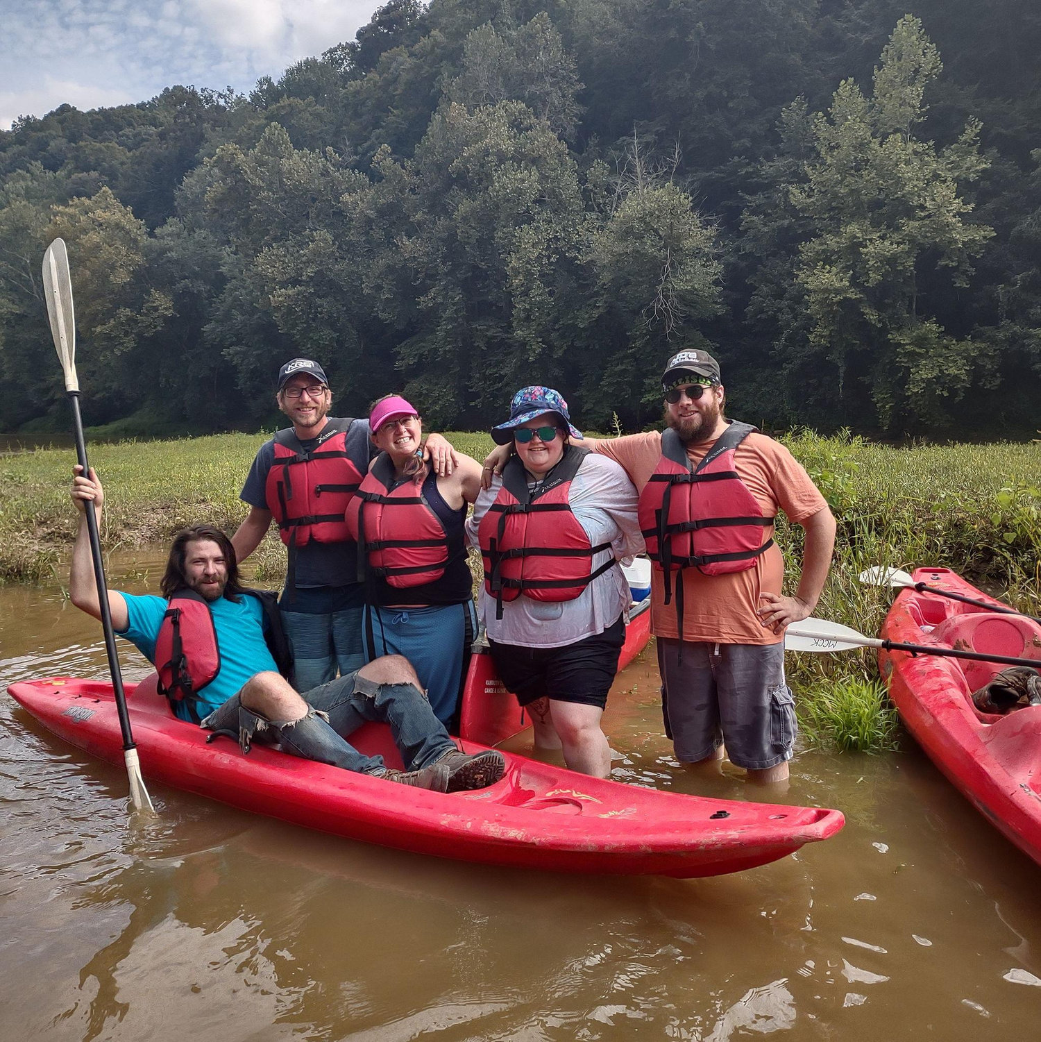 Kayaking on the Green River in Kentucky.