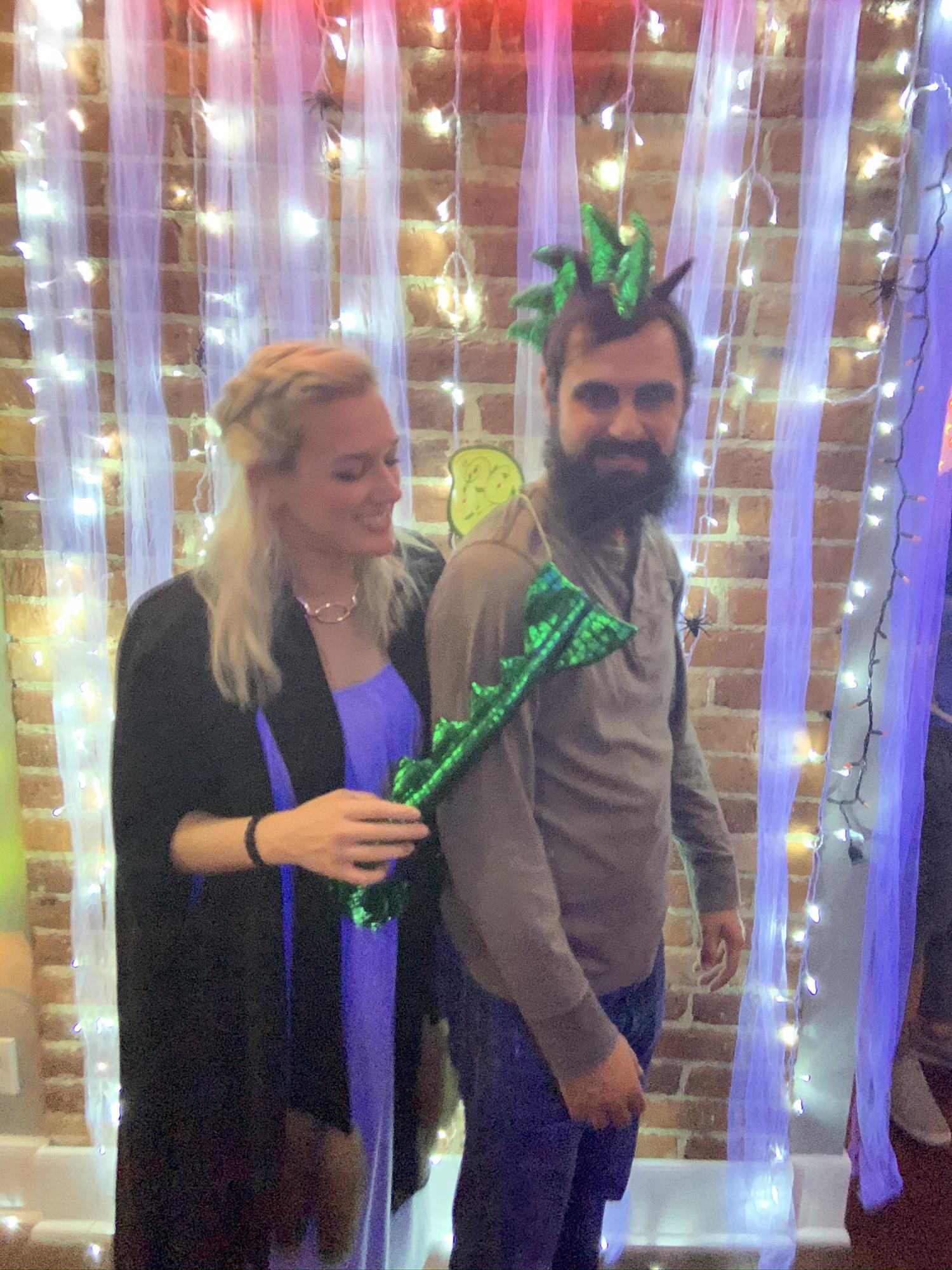 Halloween as Daenerys and her dragon
