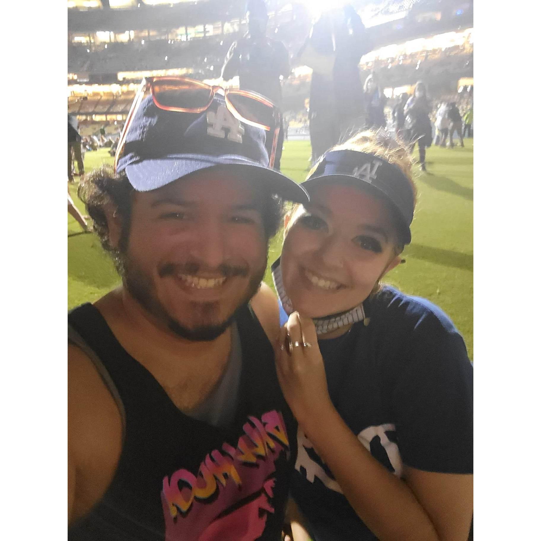 Our first Dodgers Pride Night, 2021