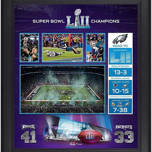 Philadelphia Eagles Framed 15" x 17" Super Bowl LII Champions Team Collage - NFL Team Plaques and Collages