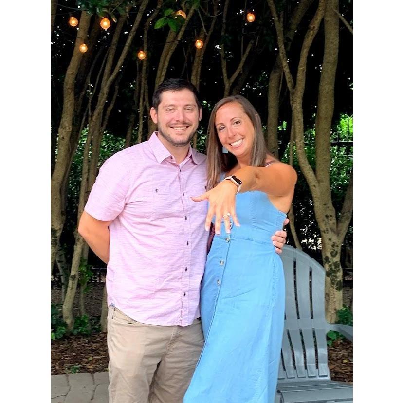 Aug. 4, 2021 - He proposed!