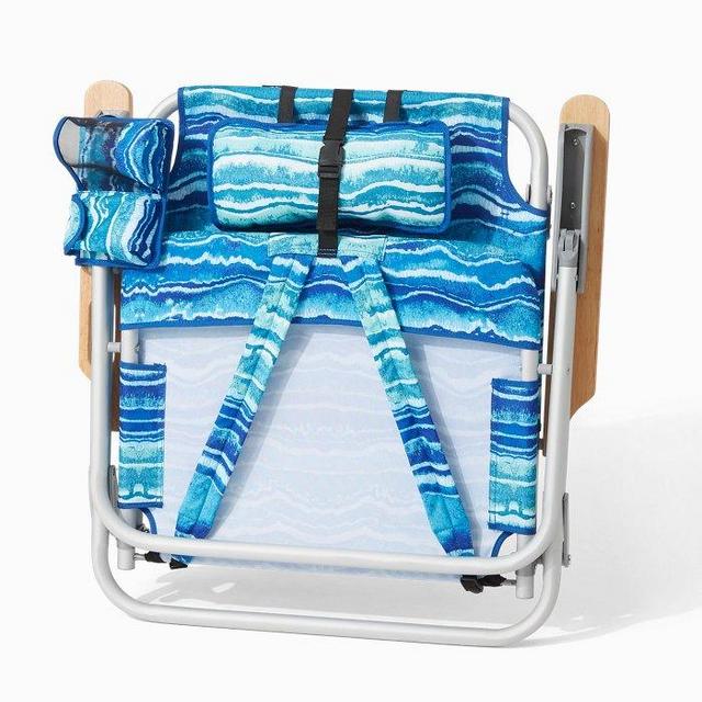 Malachite Print Deluxe Backpack Beach Chair