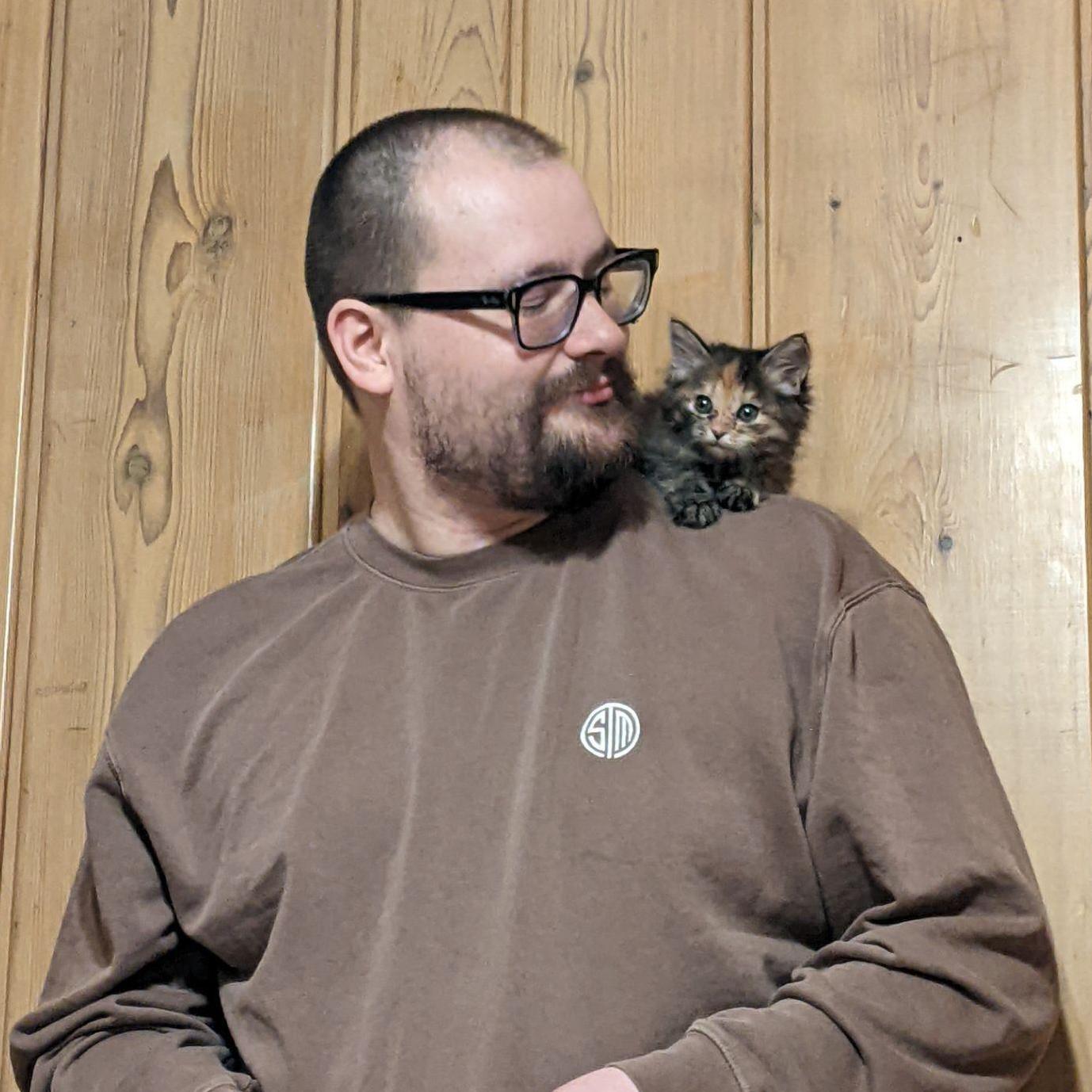 Our first kittnen, Neeko, 2023