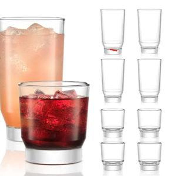 Libbey Merida 8 Piece Tumbler and Rocks Glass Set