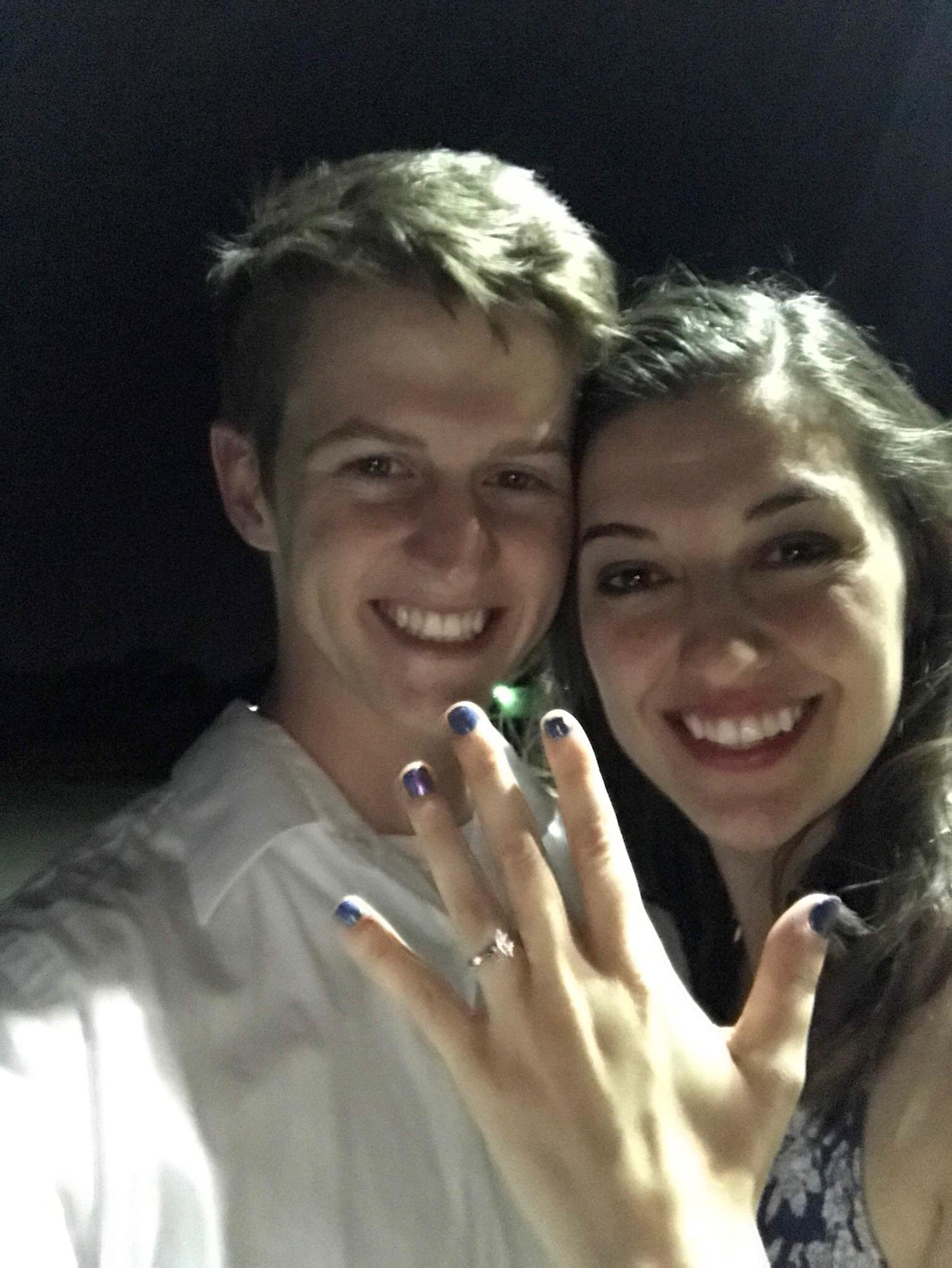"We're ENGAGED!" Photo