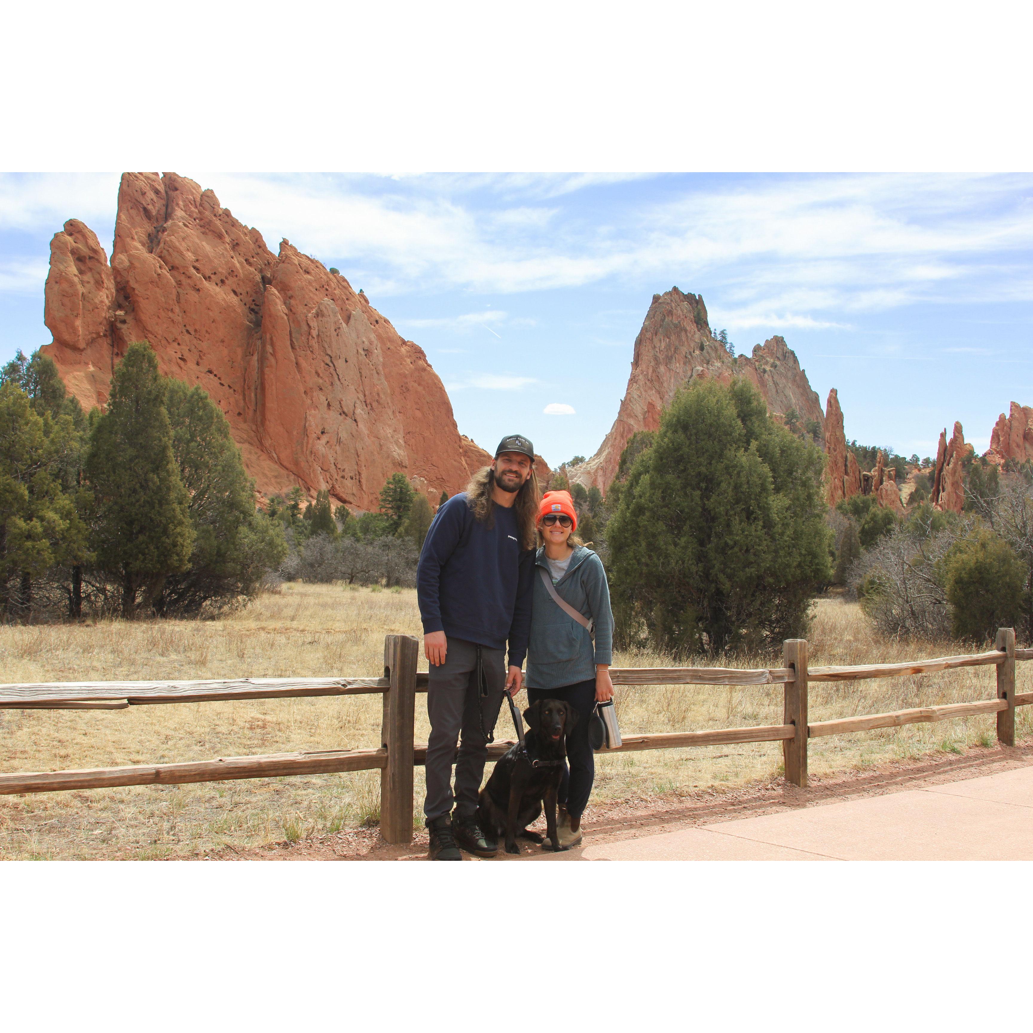 One of our favorite hikes, Garden of the Gods just 1.5 hours south of us in Colorado Springs