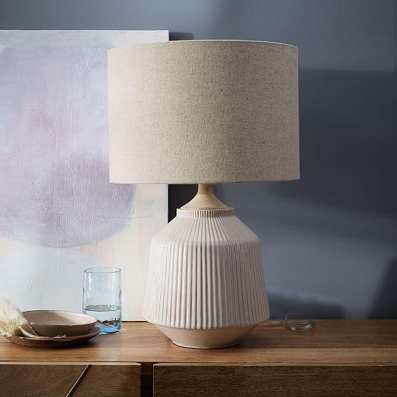 Roar + Rabbit™ Ripple Ceramic Table Lamp - Large (White)