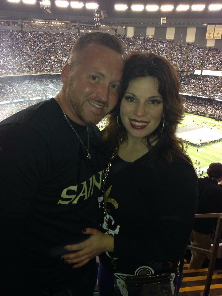 Our first Saints game together-December 2013