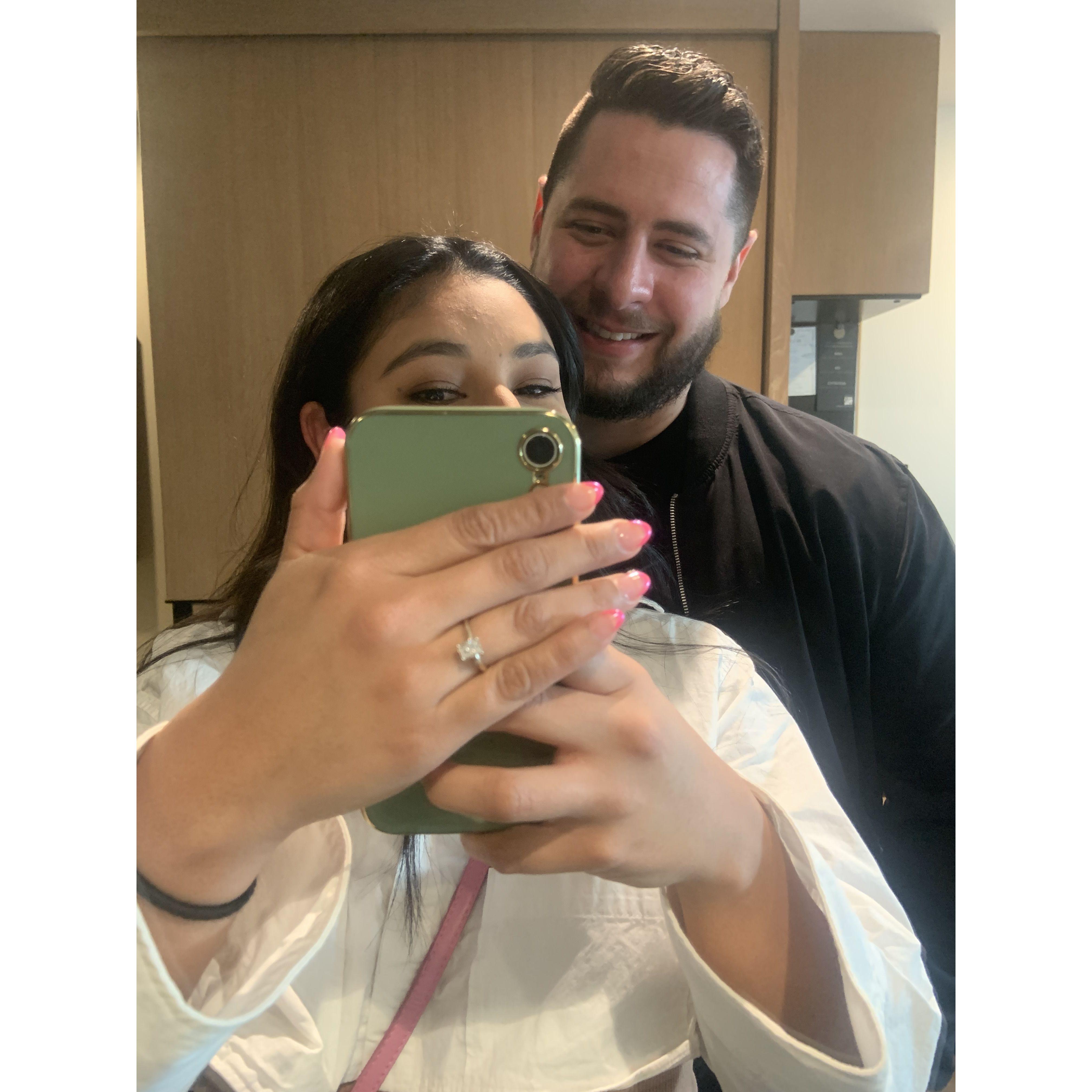 The day we got engaged!