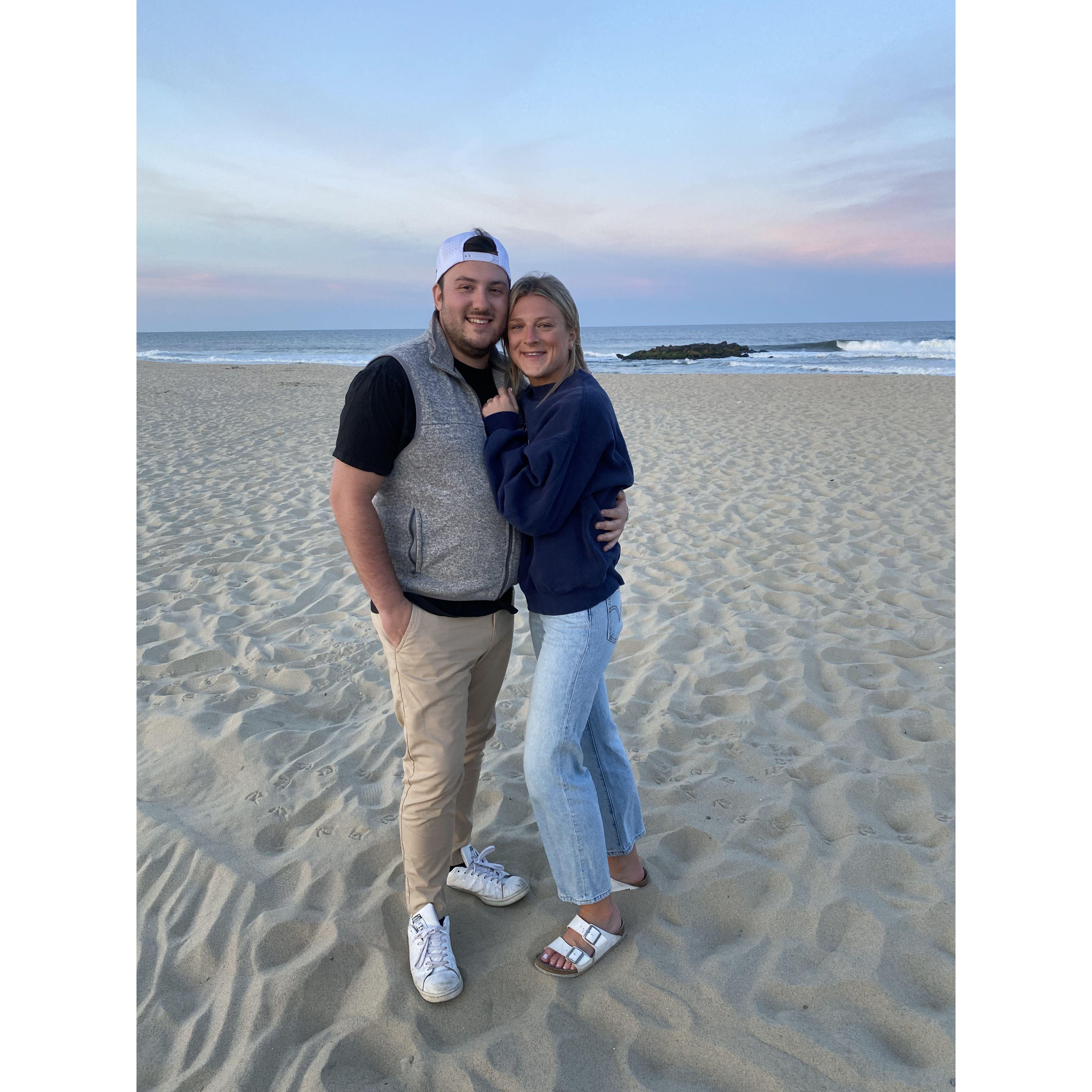 Lot's of summers and memories spent at the Jersey Shore visiting the bride's grandparents.