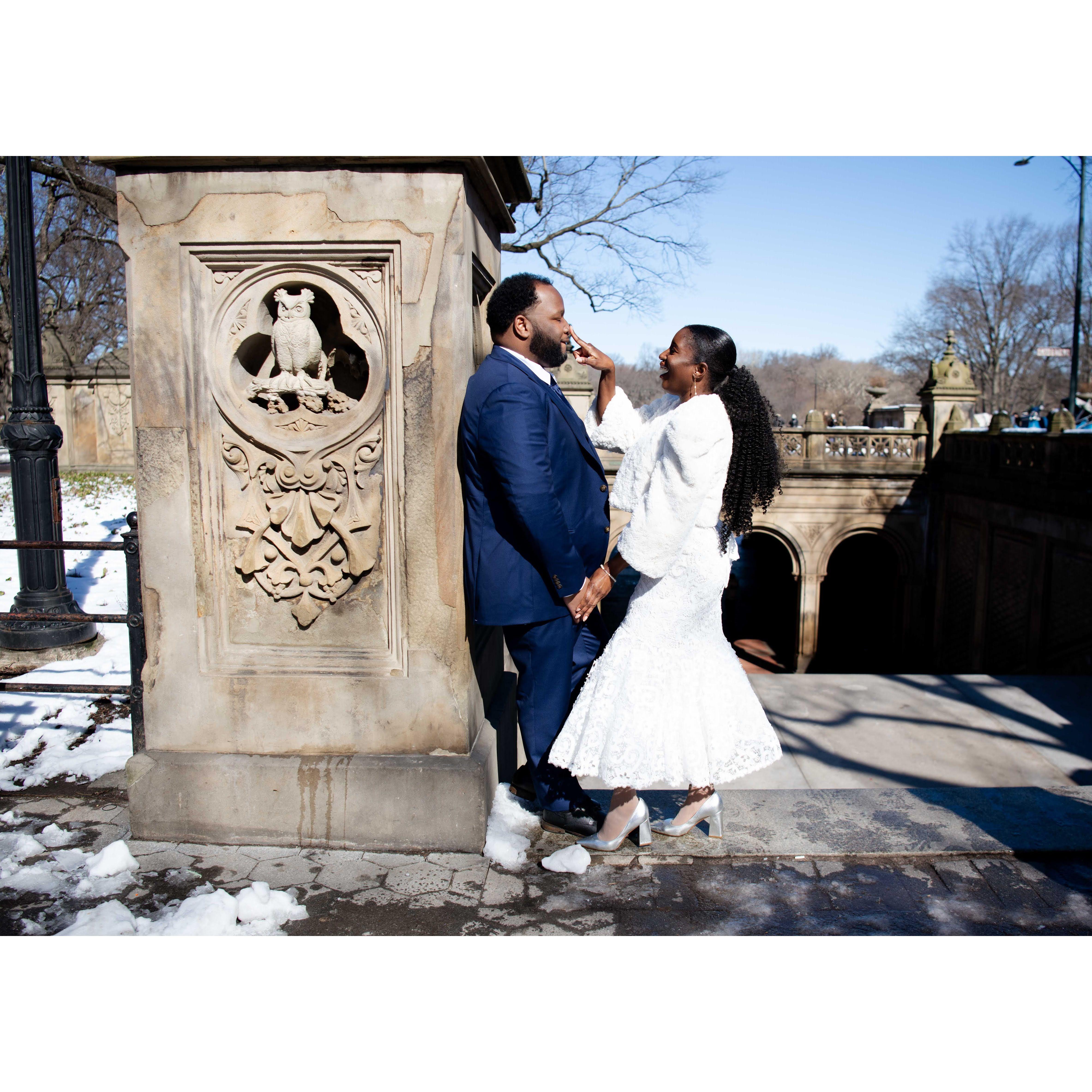 Introducing Mr. & Mrs. Thomas. Shot by Elliott Ashby