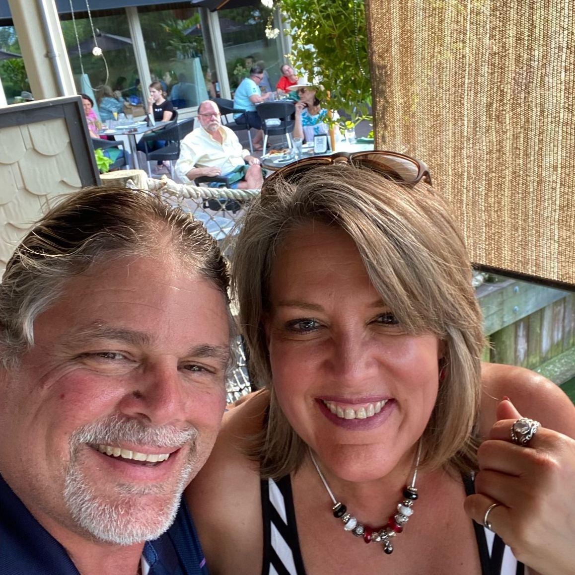 Dinner at Palmers summer of 2021-Look no facemasks!