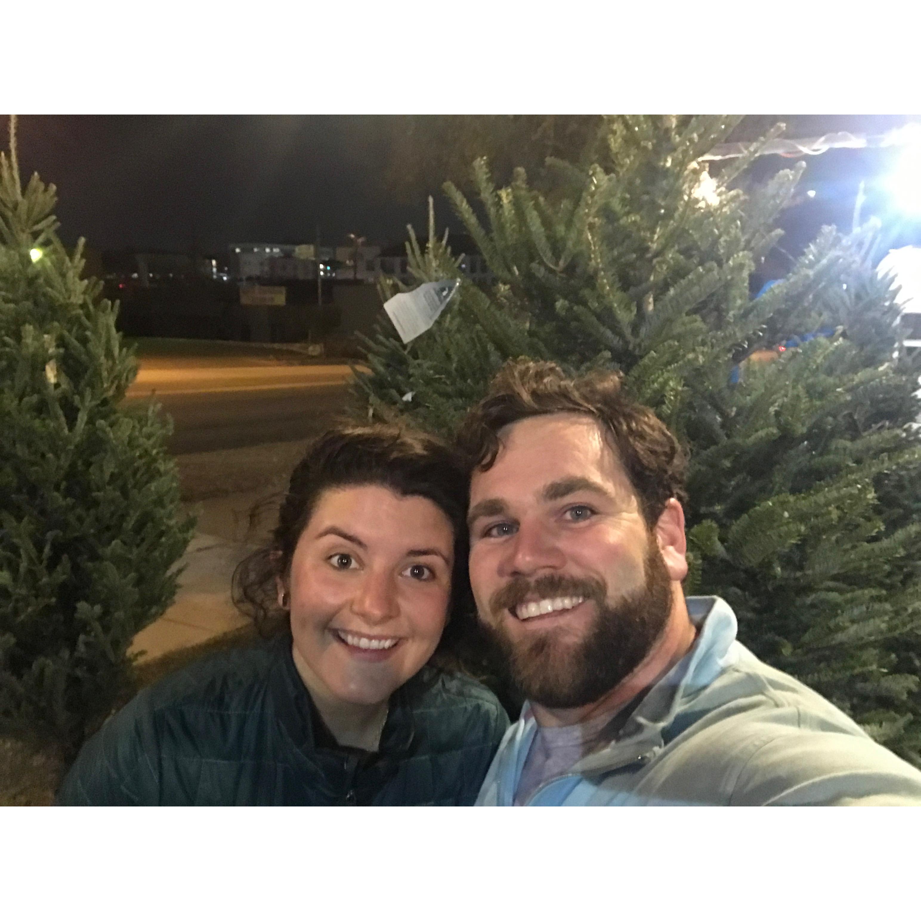 We are always very selective when it comes to the right Christmas tree!!