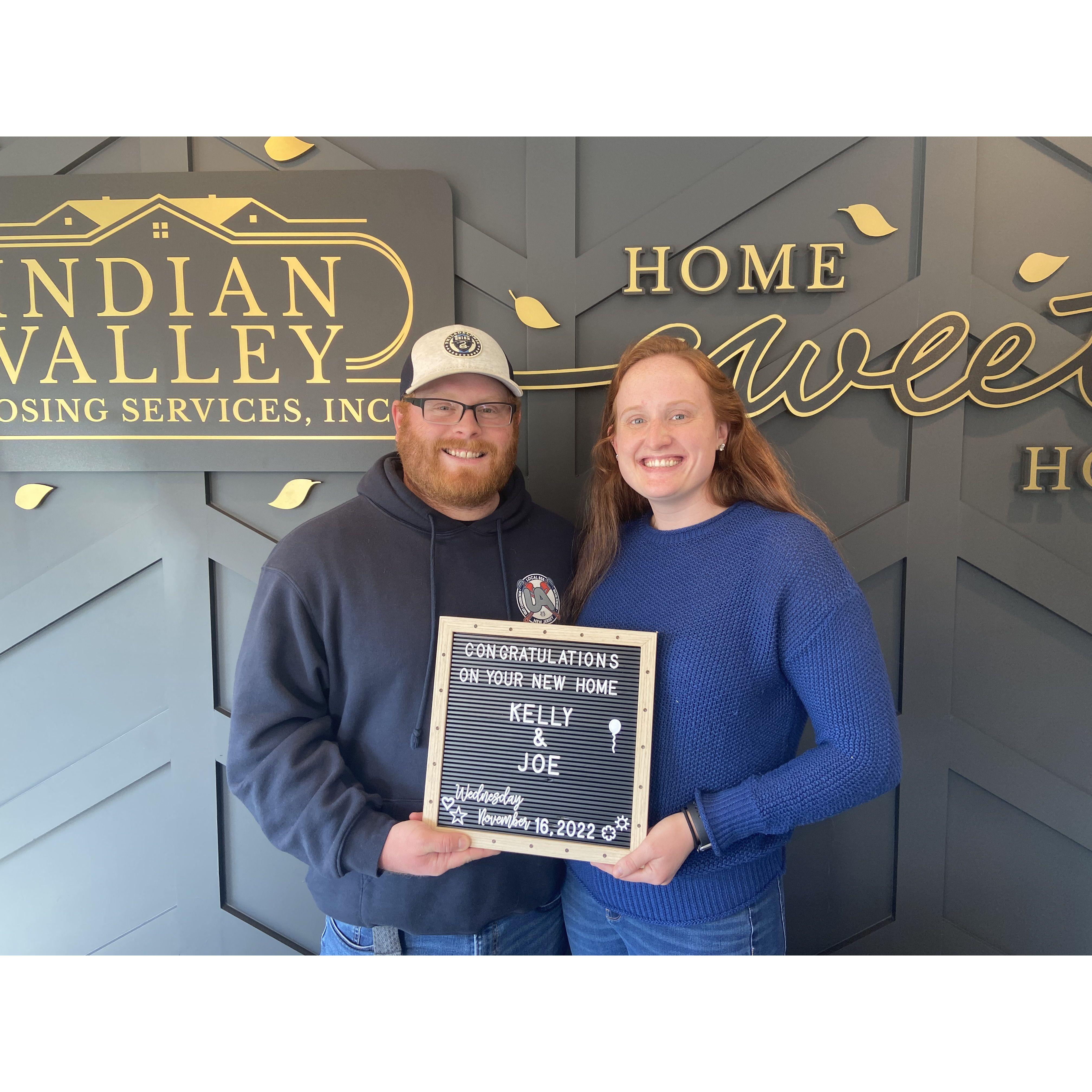 November 2022. New home owners!