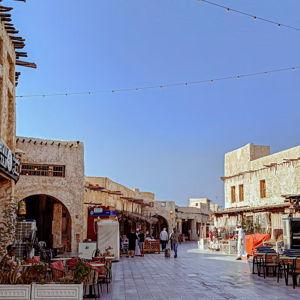 Dinner in Doha at the Souq Waqif Marketplace