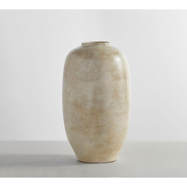 Artisan White Vase Collection, Tall Round, White