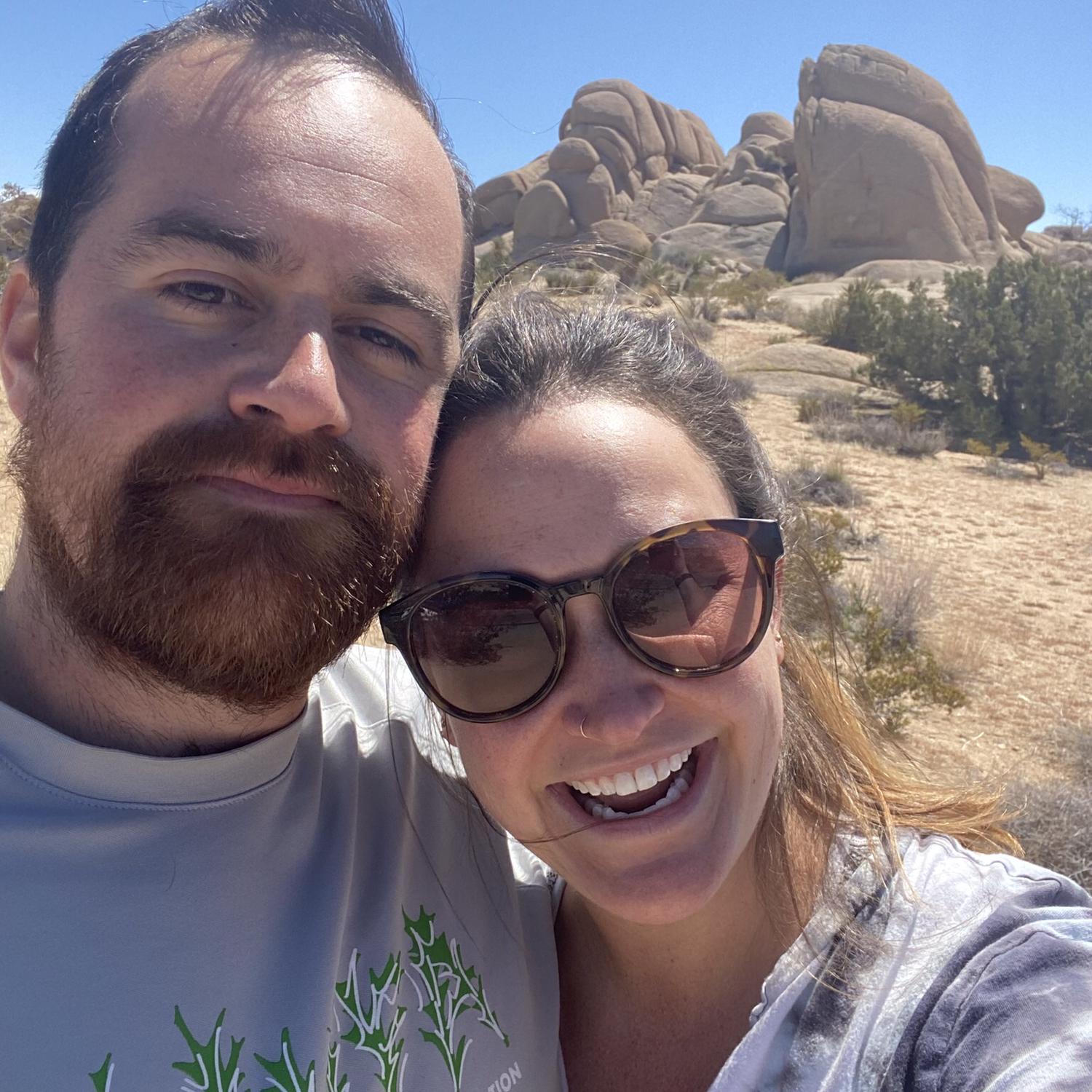 Tom and Lindsey farting around in Joshua Tree.