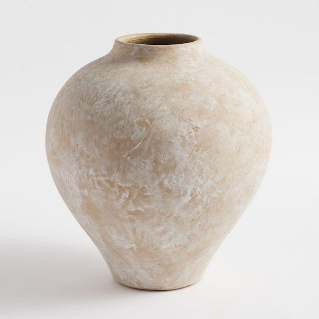 Artisan Vase, Tall Teardrop, White