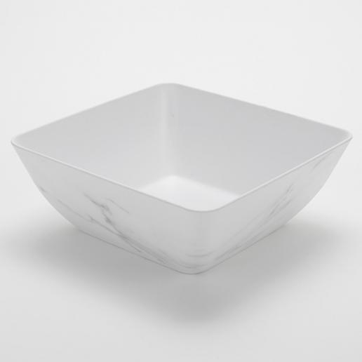 American Metalcraft MWMSQ11 White Marble 232 oz 12 Inch Square Naturals Collection Melamine Serving Bowl