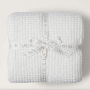 Barefoot Dreams CozyChic® Waffle Bed Blanket -Pearl, King