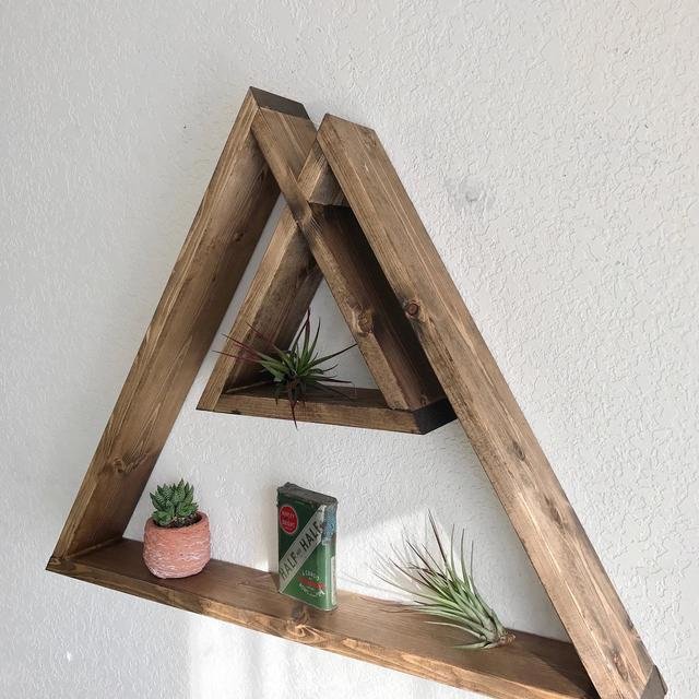 Desert Peaks Collection. Desert Shelf. Triangle Shelf. Geometric Shelf. Boho Shelf. Bohemian Shelf. Urban style shelf. Mountain Shelf.