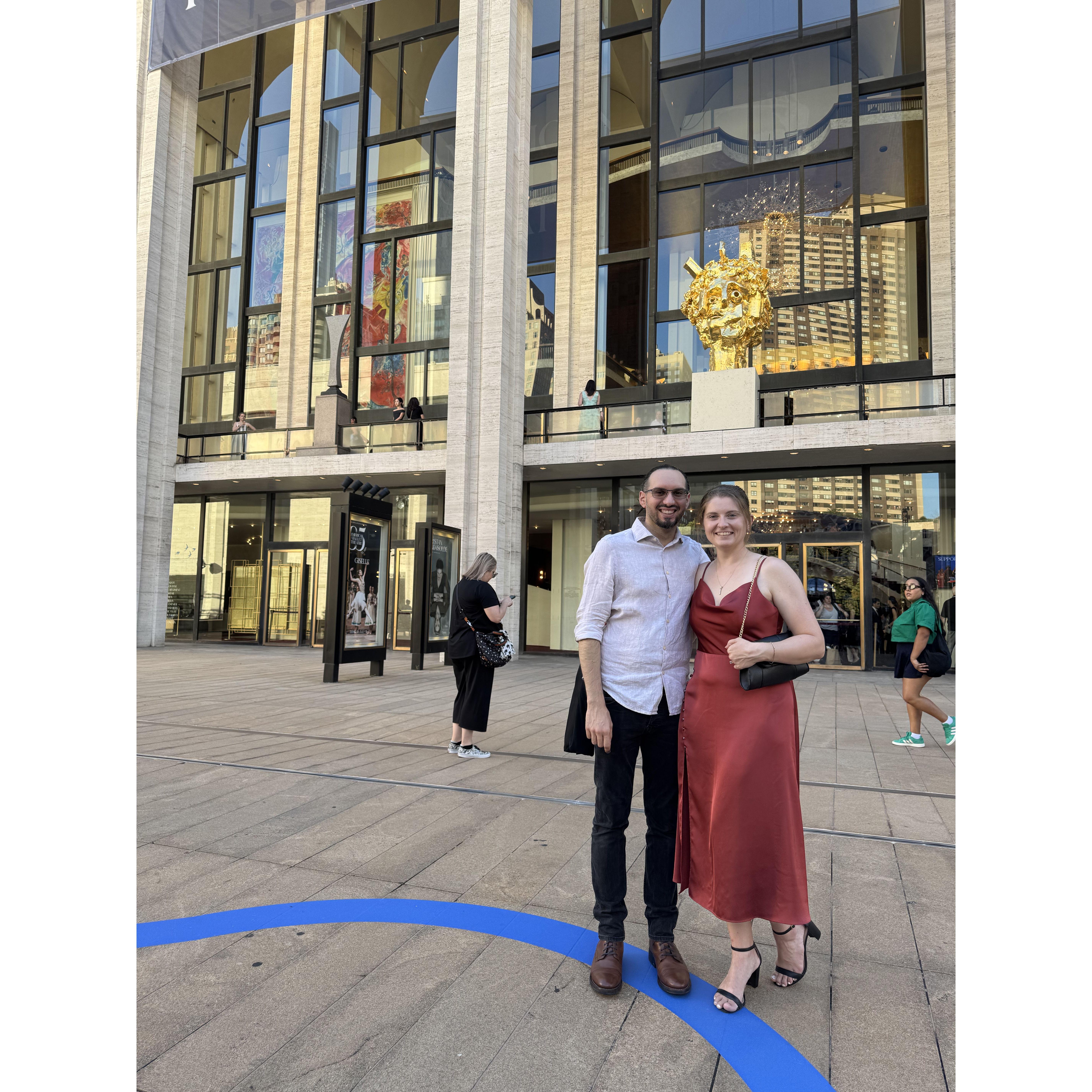 At the ballet in New York City