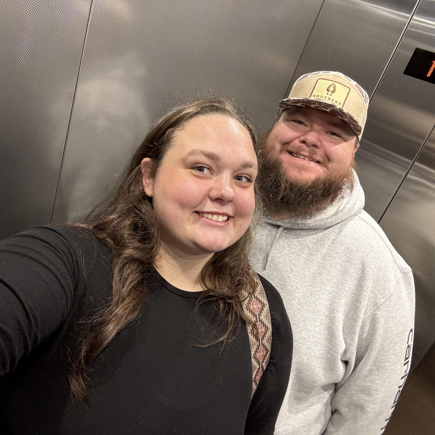 Elevator selfie from our anniversary trip in Gatlinburg!