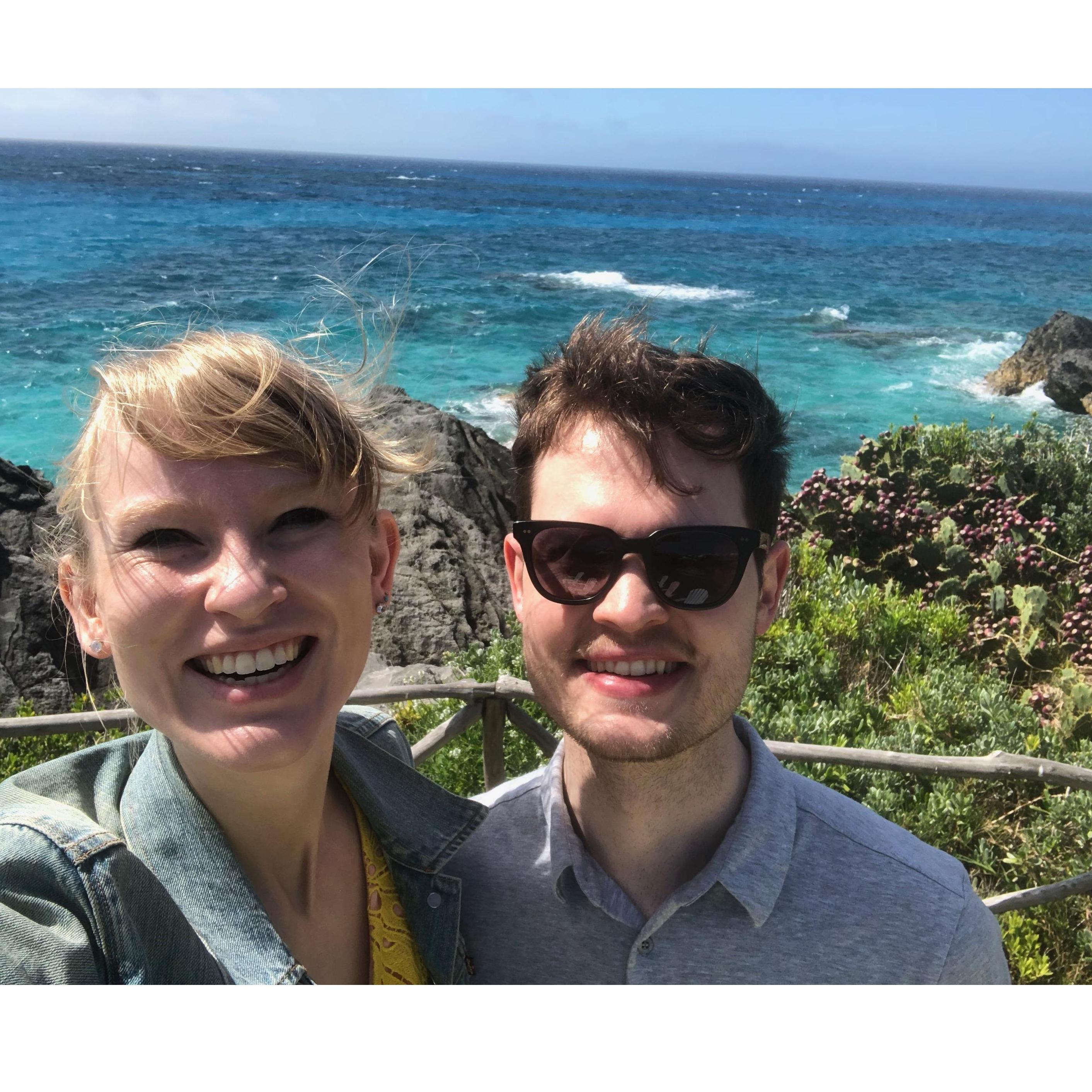 Celebrating Rob's 27th birthday in Bermuda