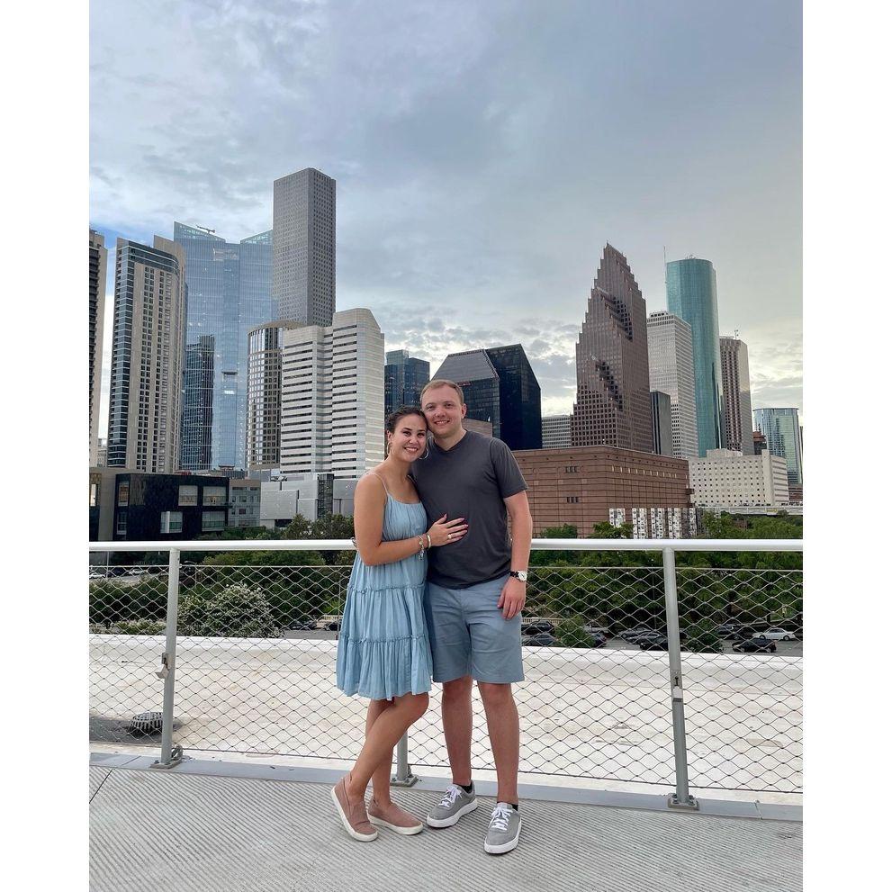 First visit together to downtown Houston