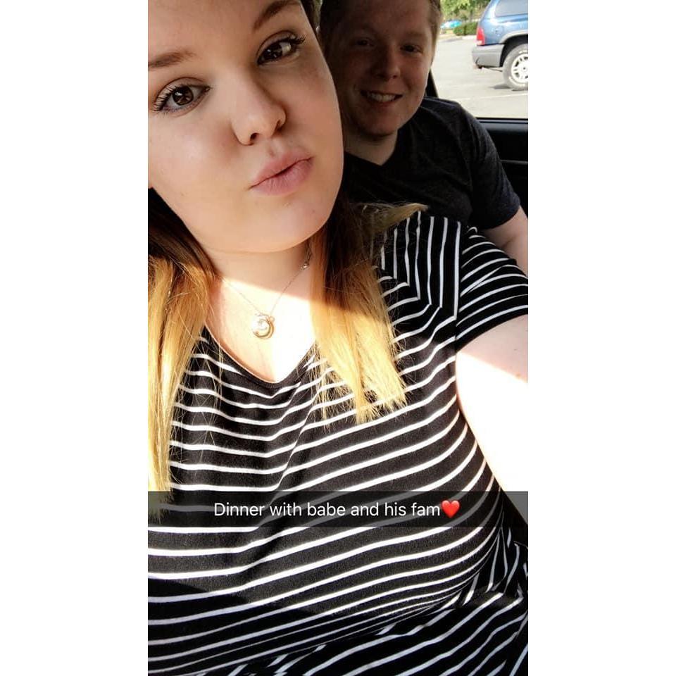 Right before dinner with Aunt Jessica and Uncle Justin!
