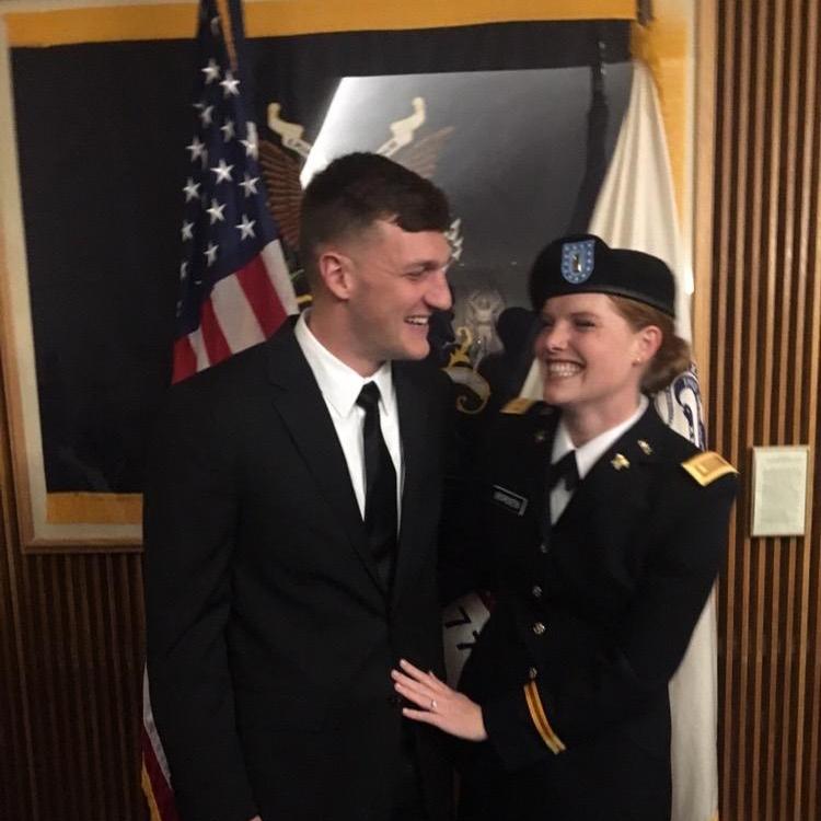 Laughing because Tiff became an officer before Cody did :)
