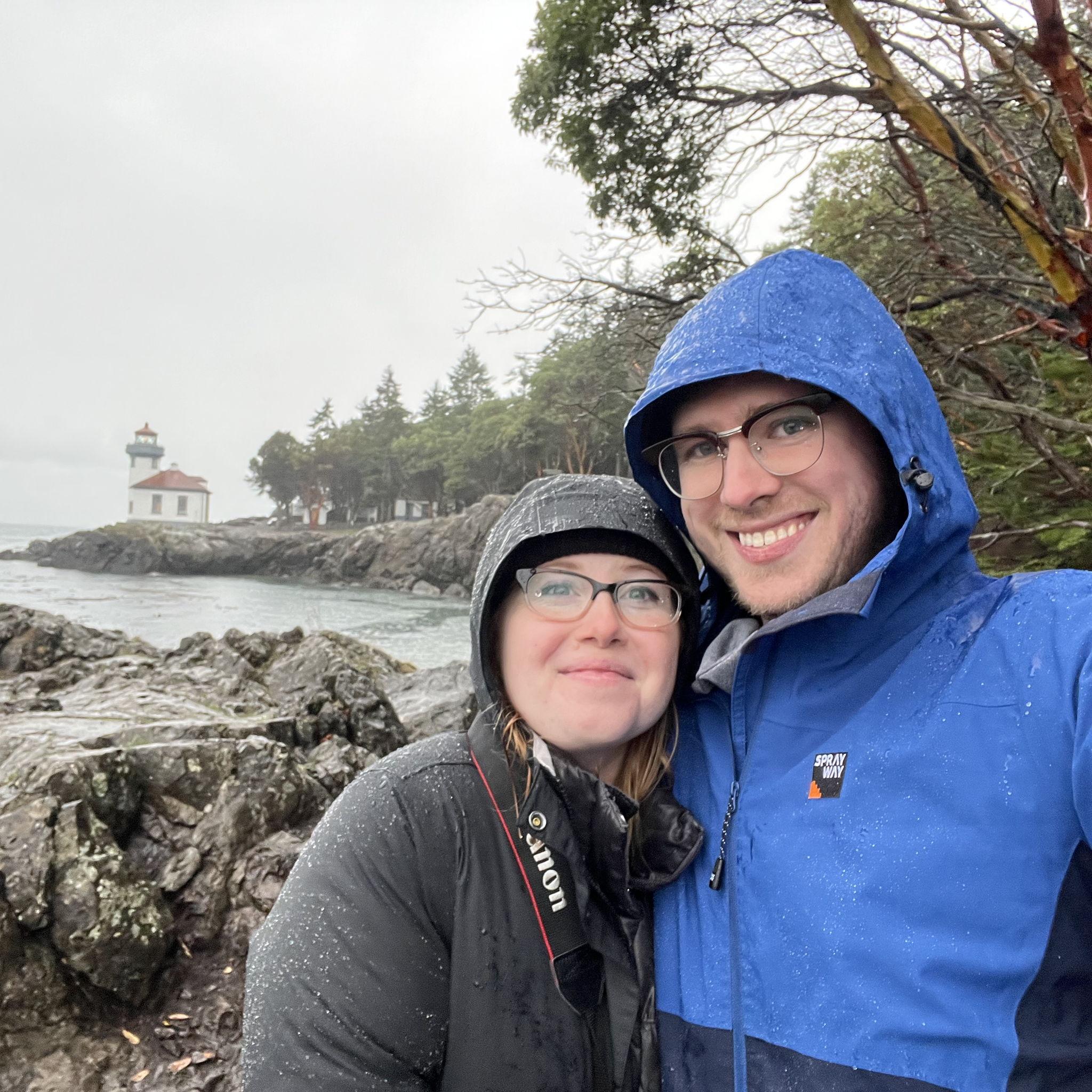 Sopping wet, still exploring. Some say the PNW chooses them.