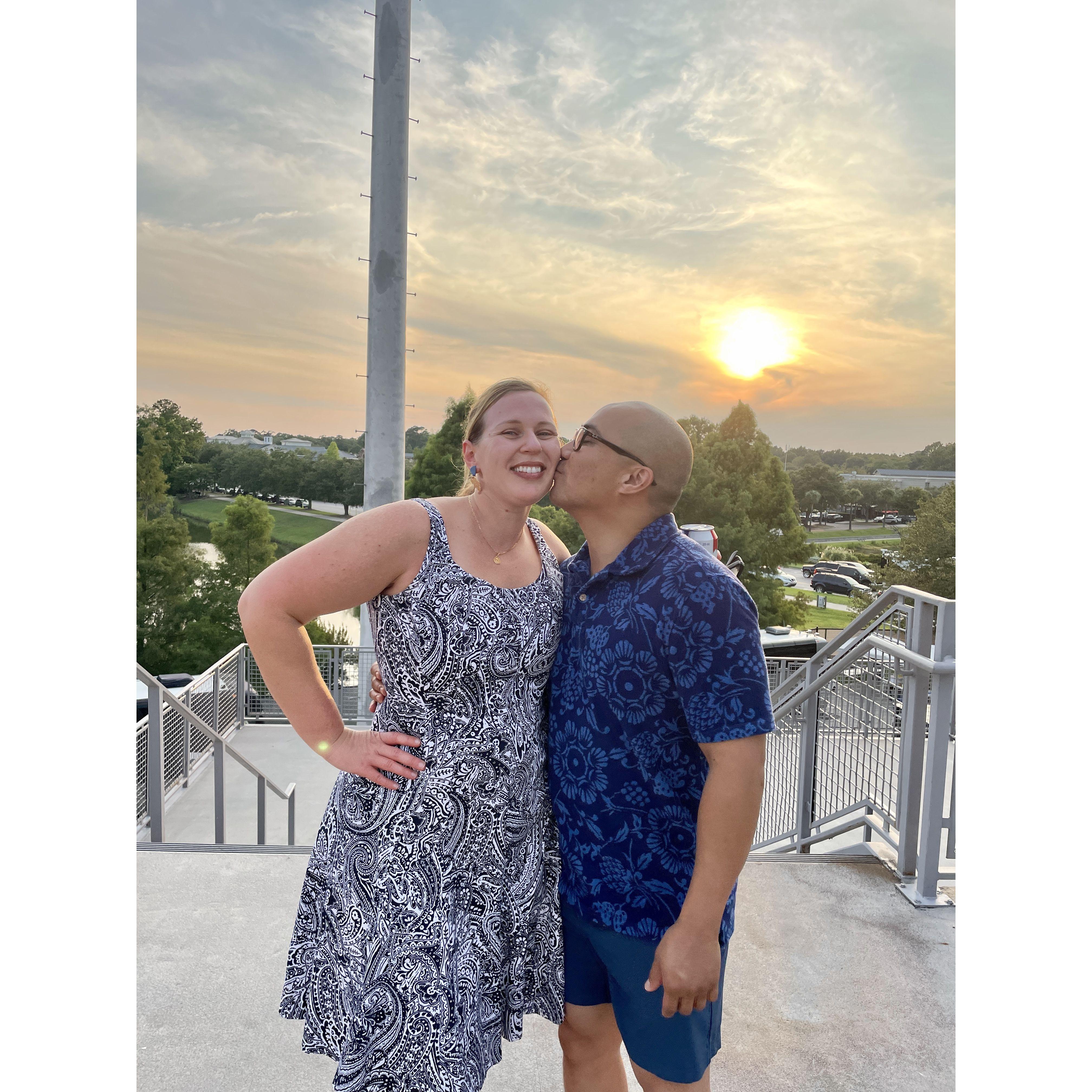 Posing at the Credit One Stadium - danced and watched Common Kings, Dirty Heads, & Slightly Stoopid perform