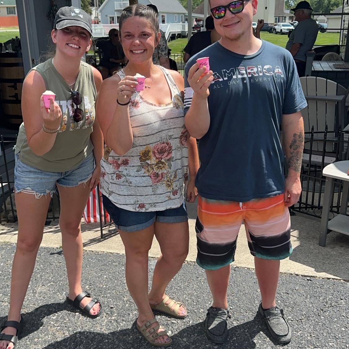 Cornhole around the lake