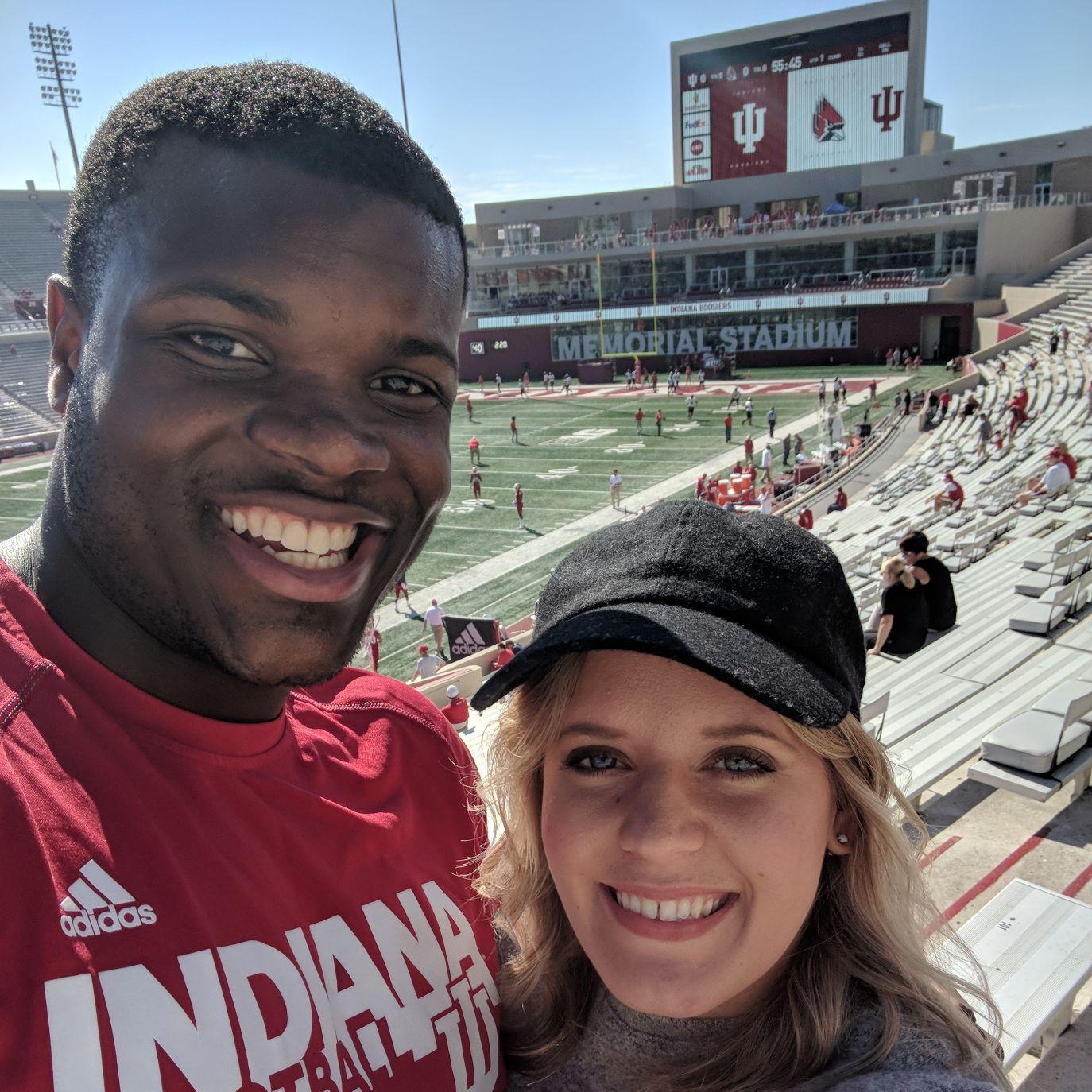 Our first IU football game together