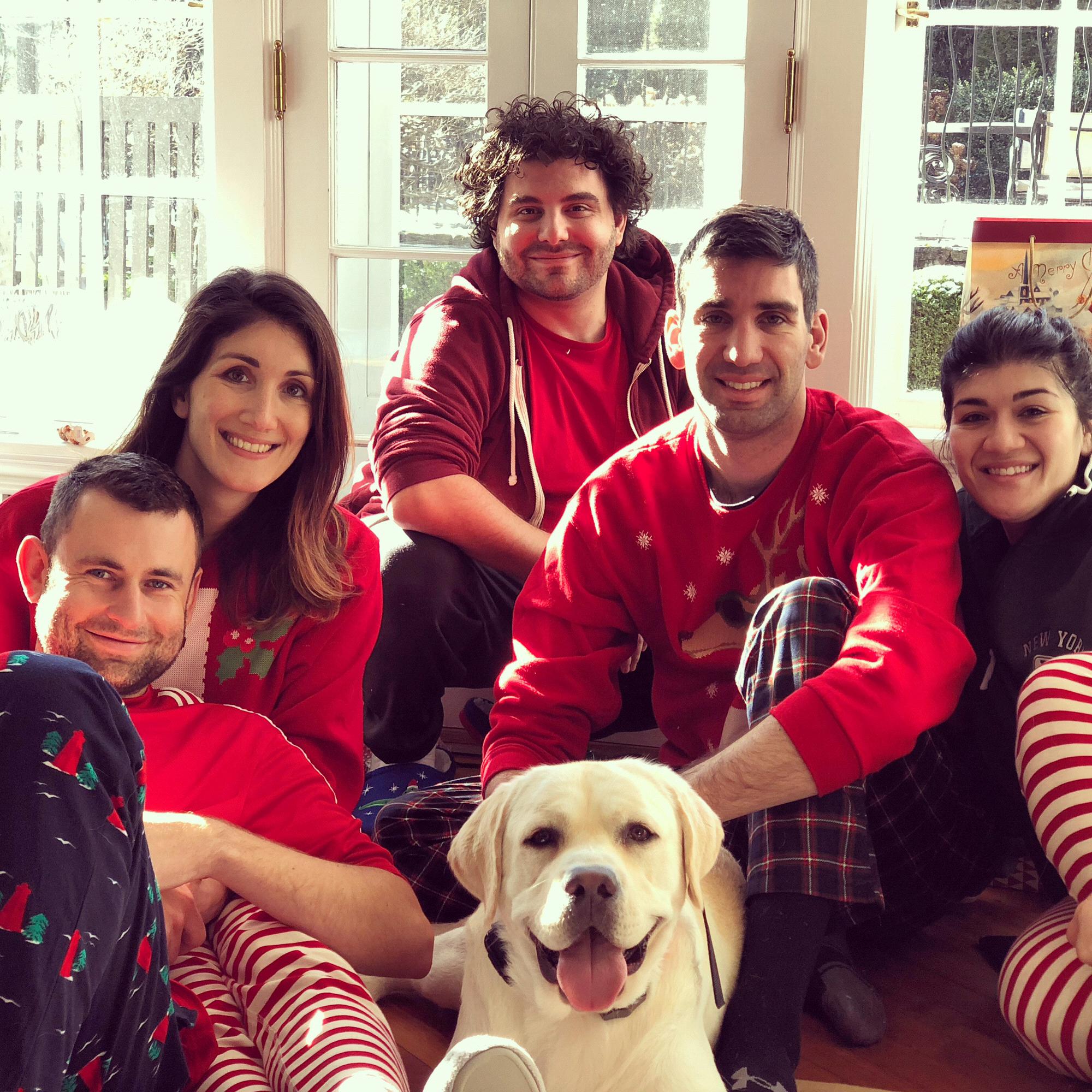 Christmas in Connecticut (with Sam's brother - Daniel, sister - Kaitlin, brother-in-law - Michael, and Buster)