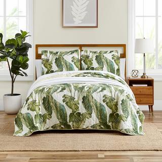 Fiesta Palms 3-Piece Reversible Quilt Set