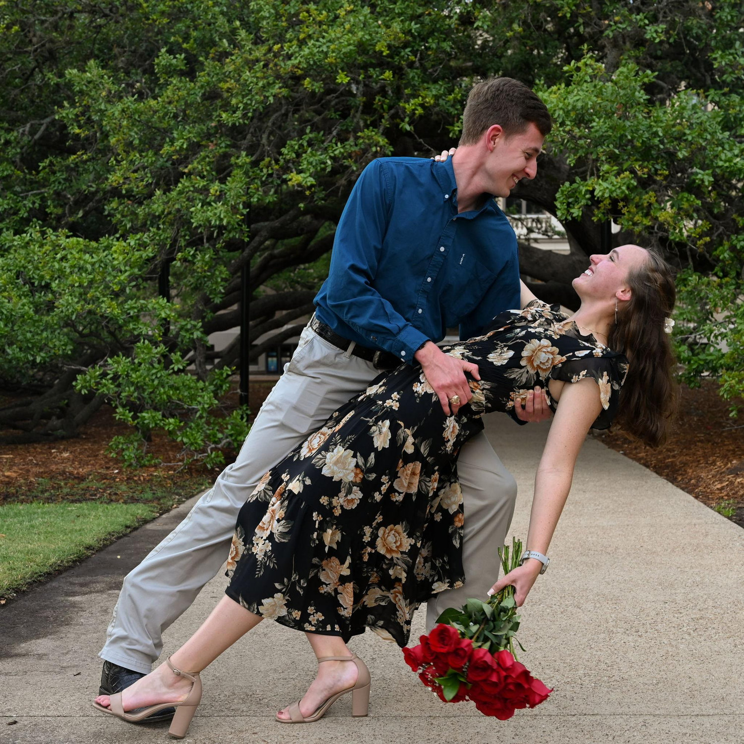 A recreation of the dip!
Fun fact- a rainbow was spotted about an hour before the proposal happened