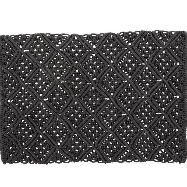 Macramé Placemat - Charcoal