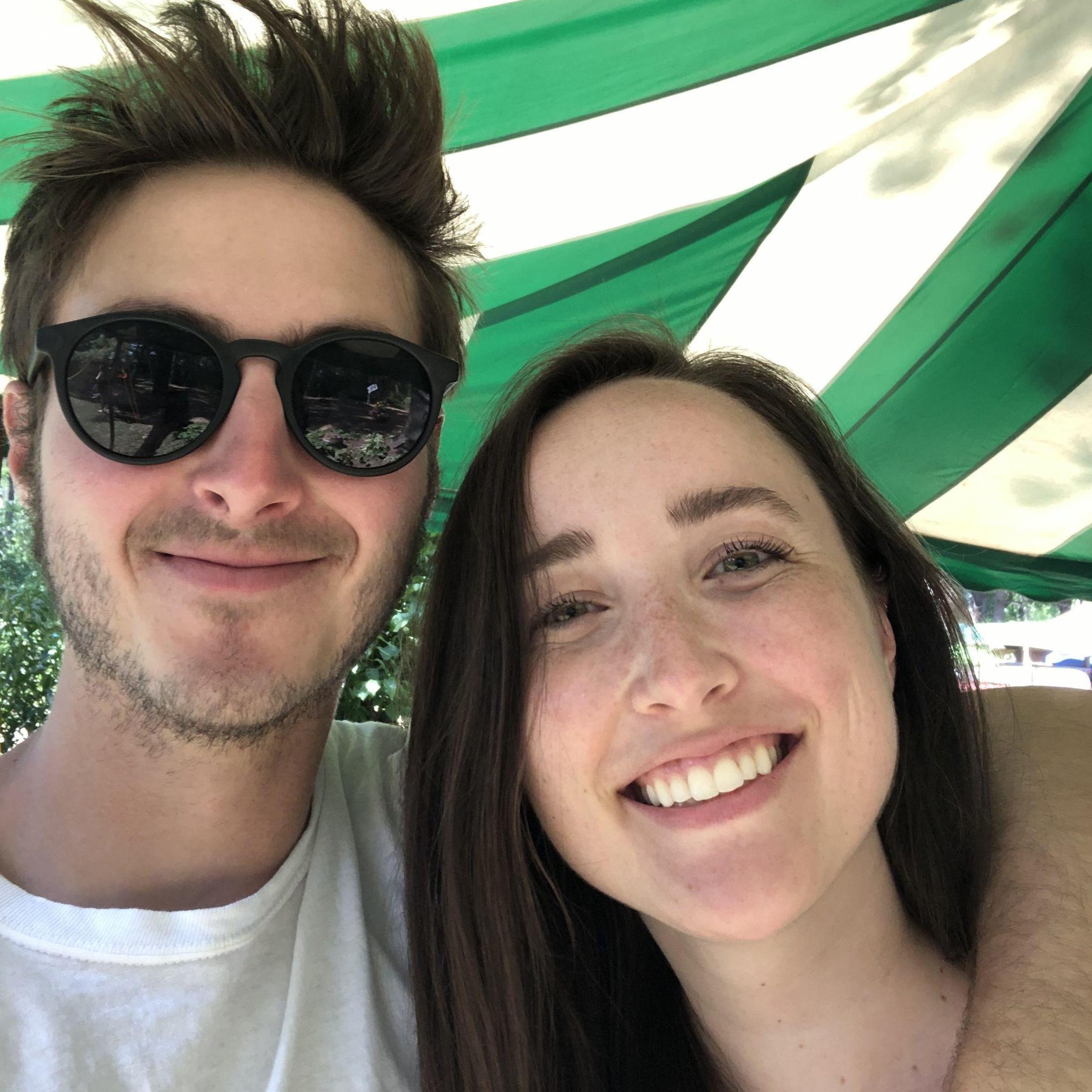 First photo together as a couple