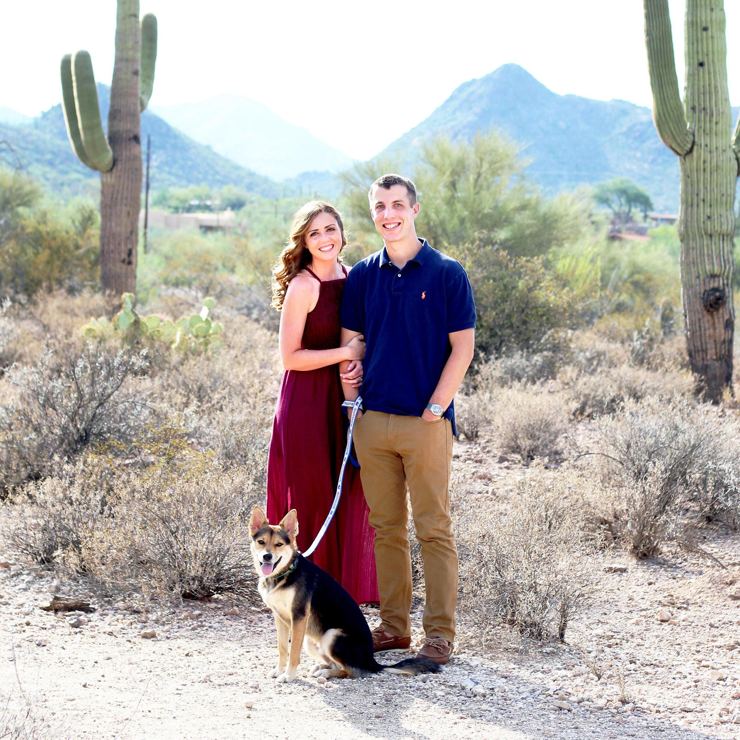 Engaged! The beauty of the Sonoran desert Is truly incredible. We are a very lucky couple!