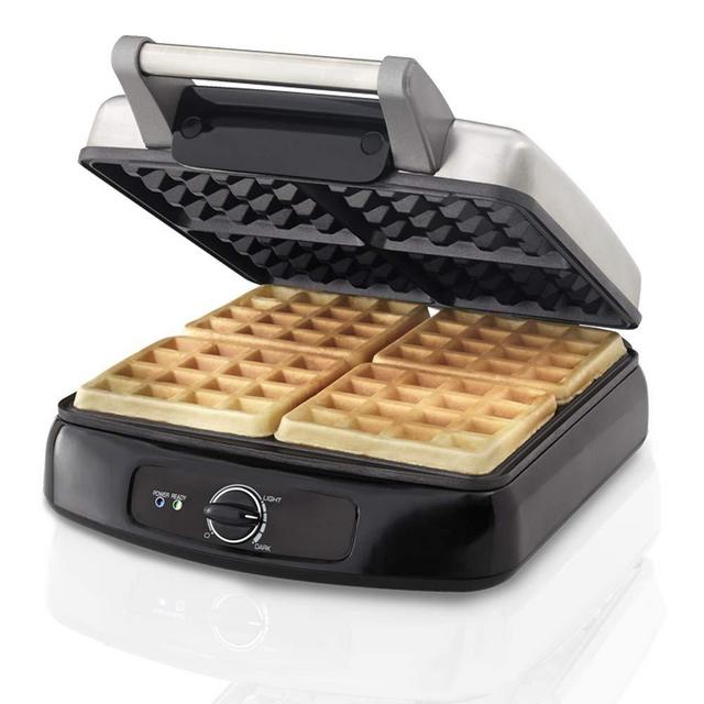 Farberware 201362 4-Slice Waffle Maker, One Size, Stainless Steel