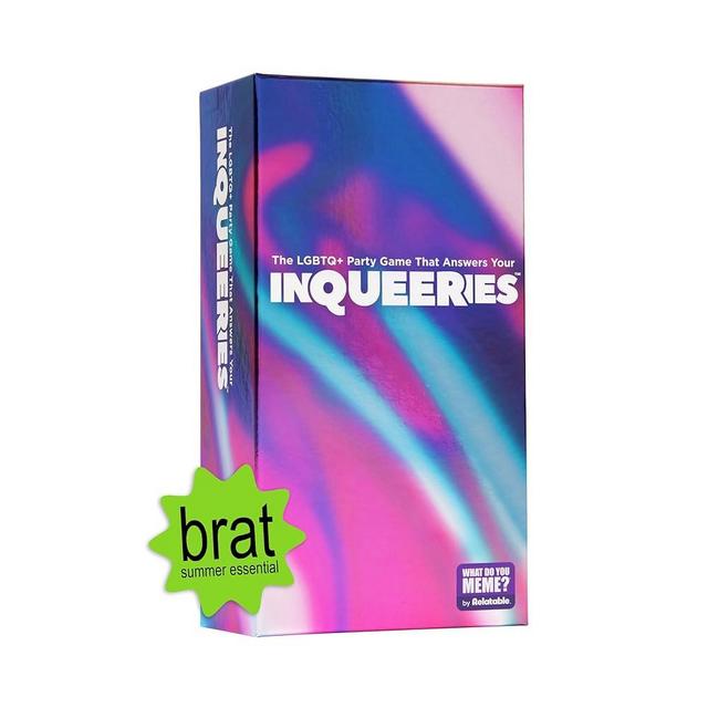 WHAT DO YOU MEME? InQueeries The Pride Party Game — 450 Cards Plus Winner's Crown, Pride Gifts, Gay Gifts, Pride Month Accessories