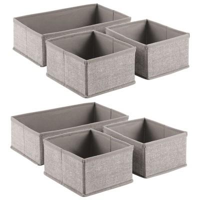 Fabric Dresser Drawer and Storage Organizer - 6 Pack