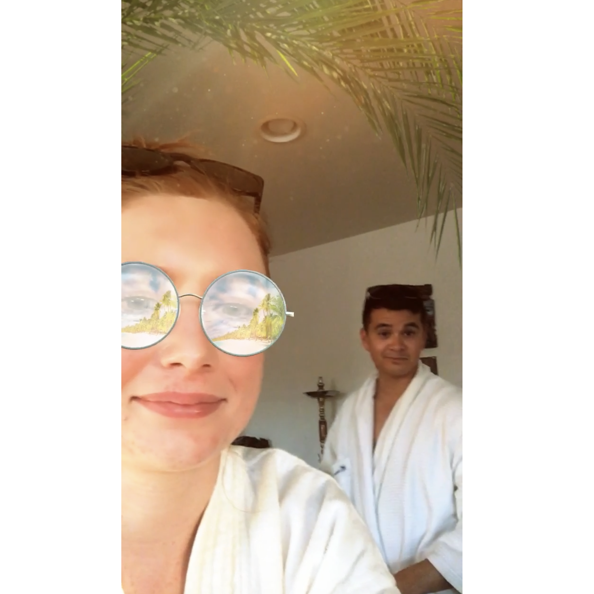 June 2017 | Our very first photo together! We used to say we were "always on vacation" because our short time together was always spent relaxing. Please excuse the snapchat filter- this is authentic.
