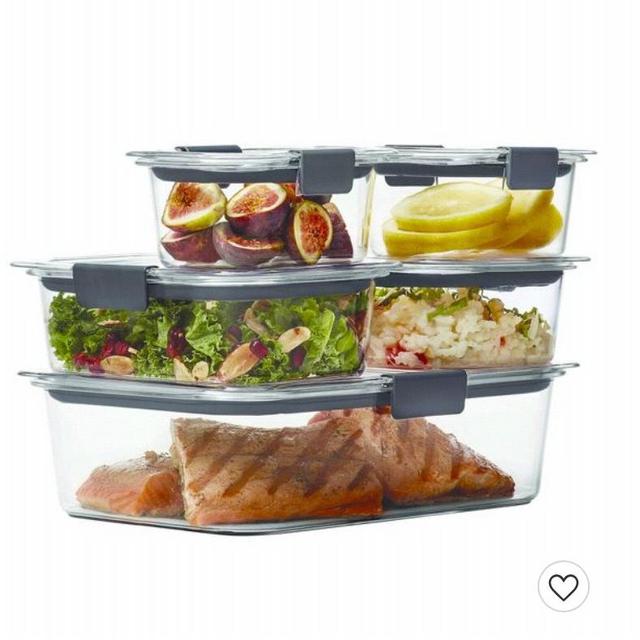 Rubbermaid 10pc Brilliance Leak Proof Food Storage Containers with Airtight Lids