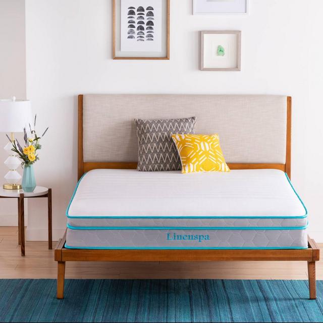 Essentials 10" Spring & Memory Foam Hybrid Mattress - Linenspa - Queen
