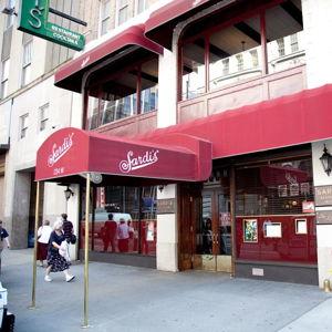Dinner at Sardi's in Manhattan