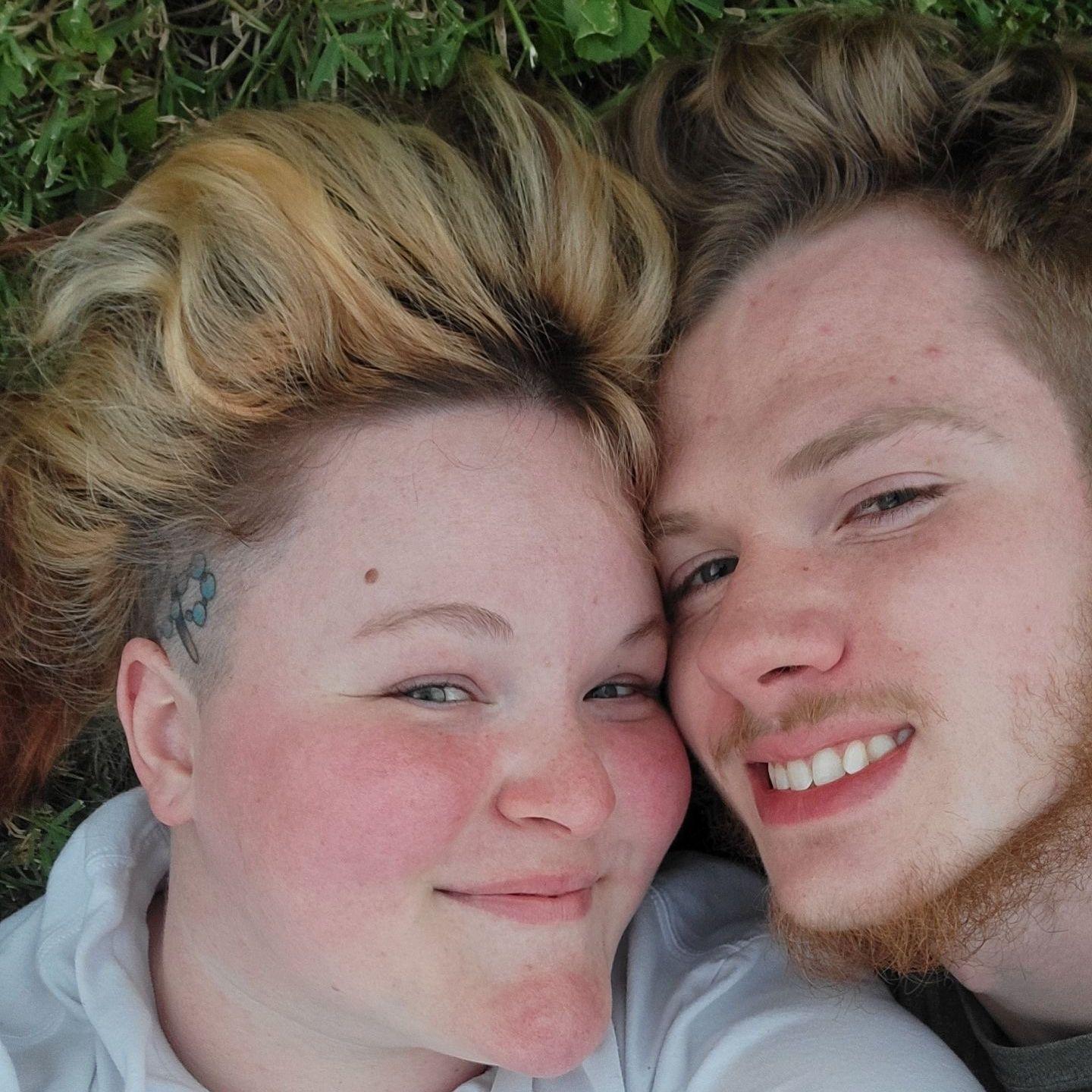 We laid in the grass together and did spur of the moment selfies, it was so beautiful outside!