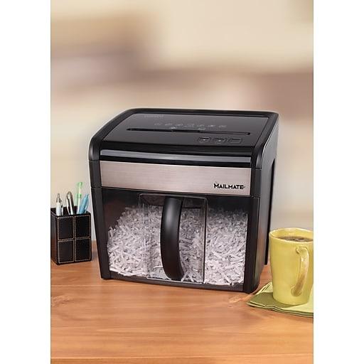 Staples® Mailmate™ M7 12-Sheet Cross-Cut Shredder, Black